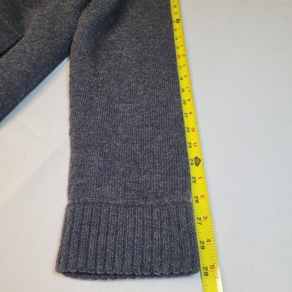 Banana Republic XL 100% Wool Sweater Jacket Removable Insulated Vest Gray #54023 - Picture 16 of 16